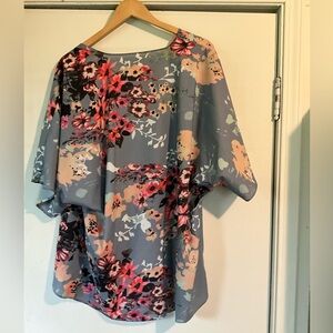 Woman’s floral cardigan